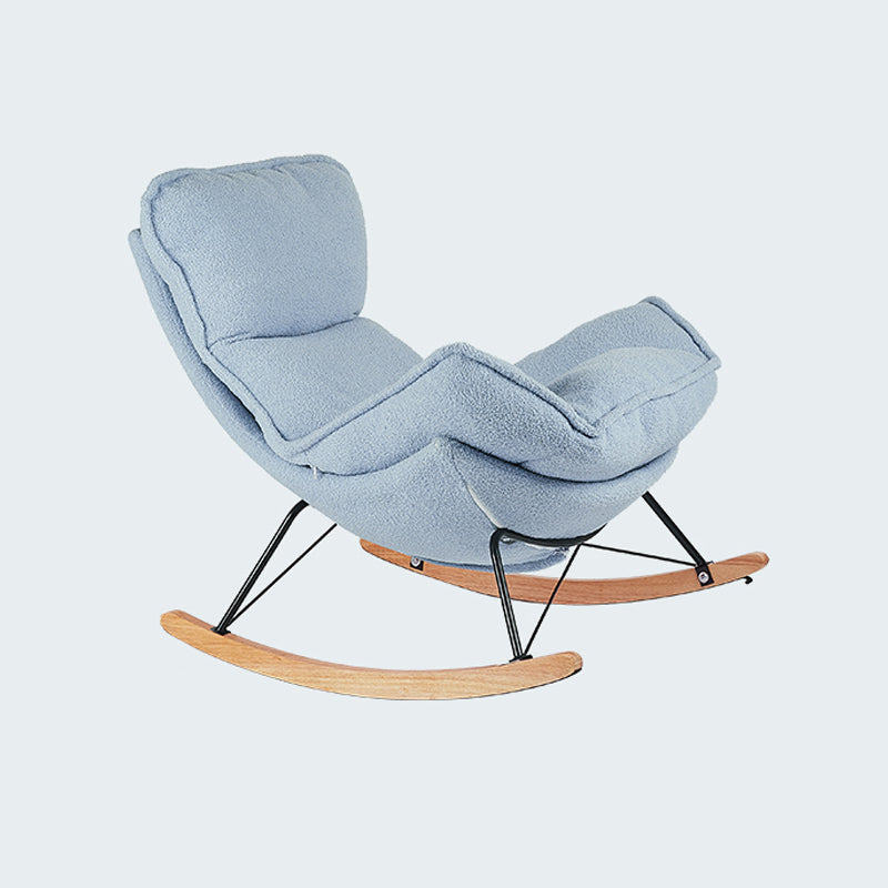 Modern Leather Rocking Chair Removable Cushions Rocker Chair for Drawing Room