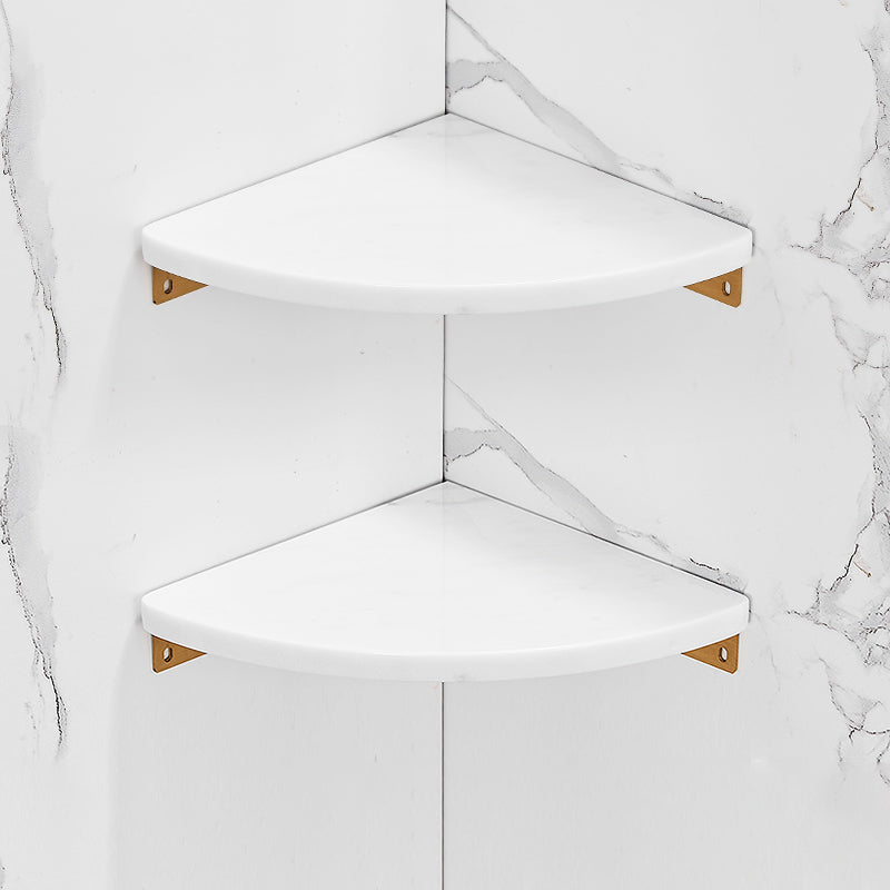 Metal and Marble Bathroom Accessory as Individual or as a Set in Gold