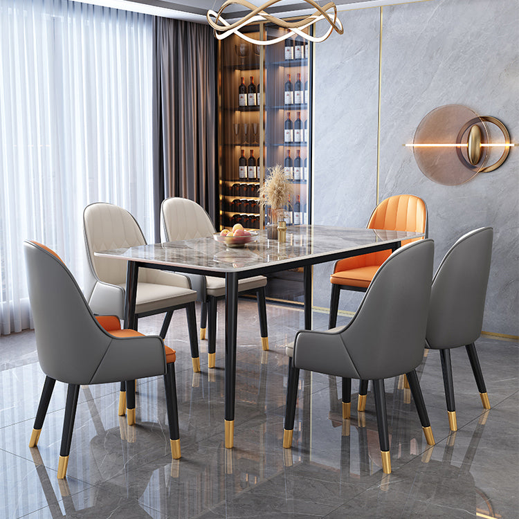 Rectangle Stone Dining Table Luxury Dining Table for Dining Room