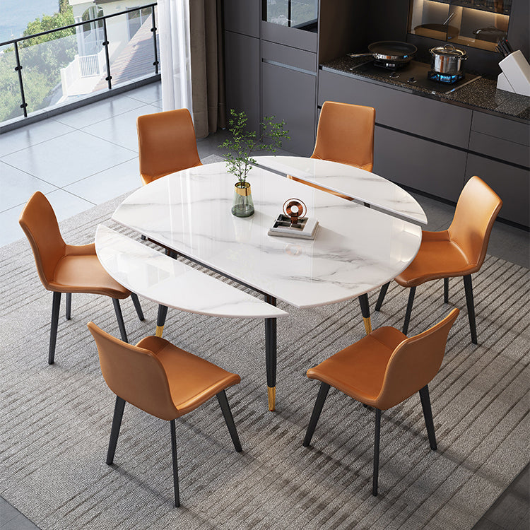 Round Extendable Dining Table Contemporary Stone Dining Table
