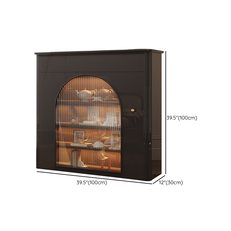 Glam Style Dining Buffet Stone Sideboard with Cabinet for Home