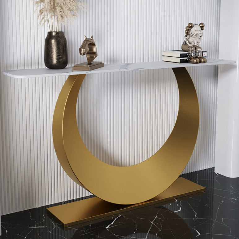 Rectangle Console Accent Table Glam Antique Finish Console Sofa Table
