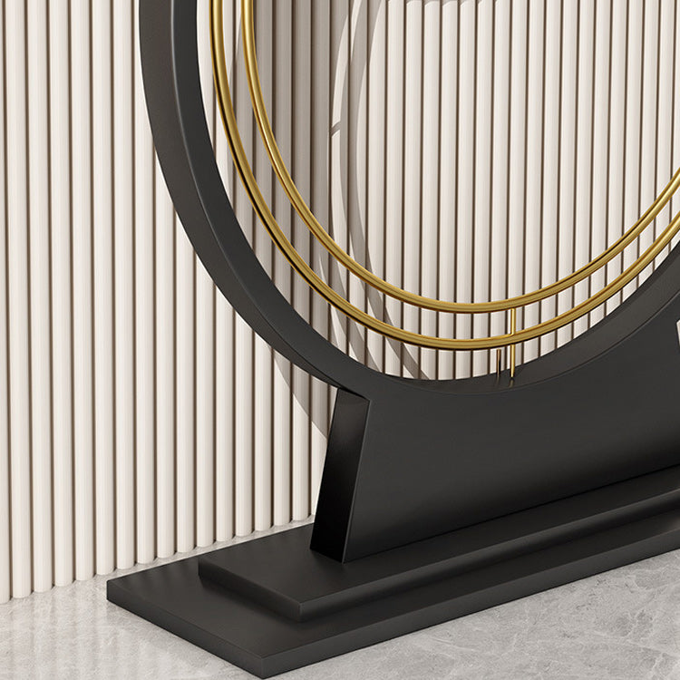Glam Console Table Scratch Resistant Half Moon Console Table