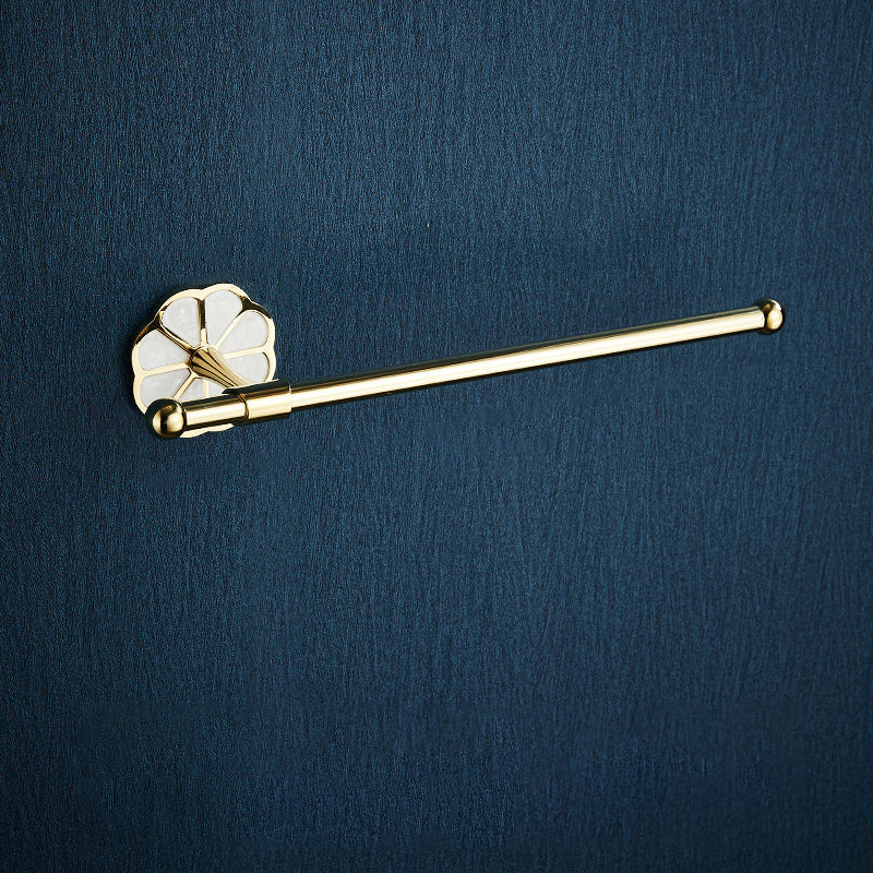 Metal Simple Bathroom Accessory as Individual or as a Set in Gold