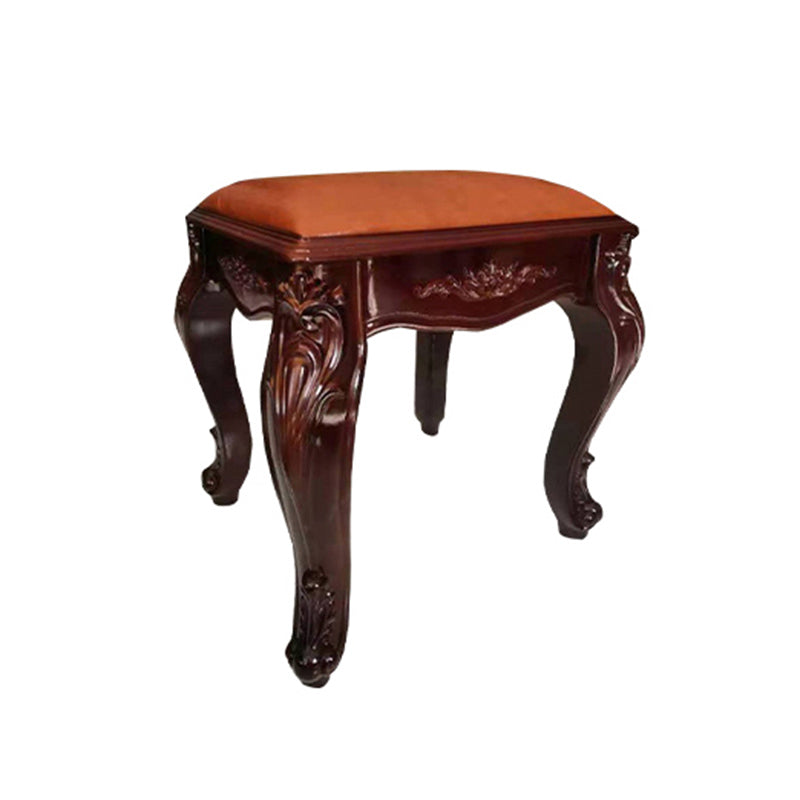 Upholstered Pouf Ottoman Pure Color Metal Frame Craving Stain Resistant Poof Stool