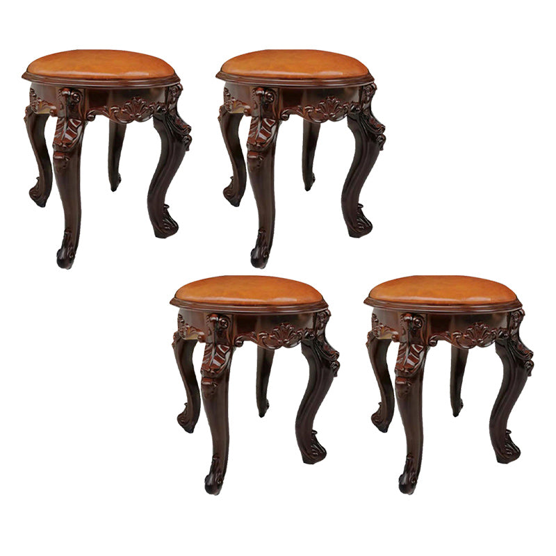 Upholstered Pouf Ottoman Pure Color Metal Frame Craving Stain Resistant Poof Stool