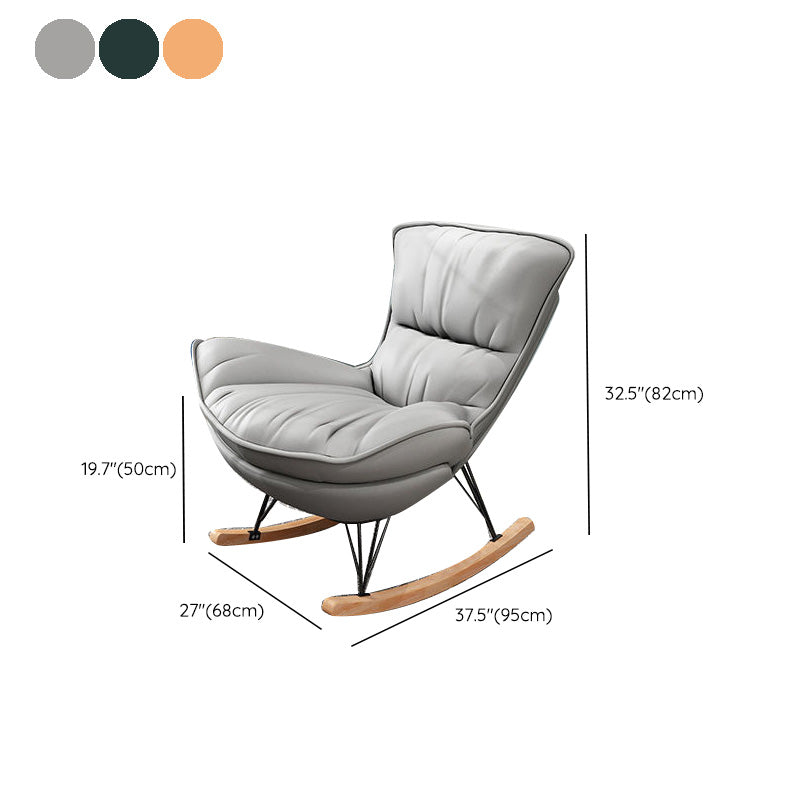 Nordic Family Rocking Chair Living Room Balcony Siesta Single Sofa Chair