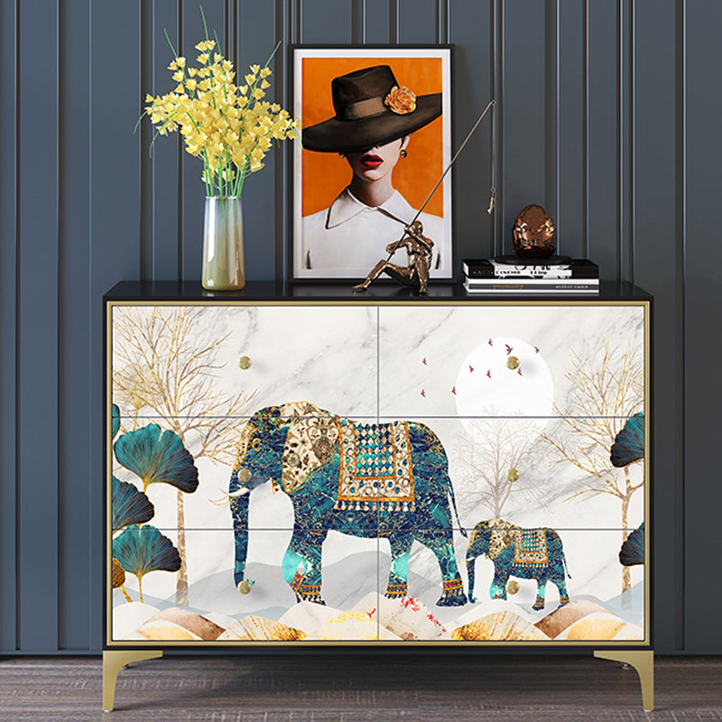 14.04-inch Width Classic Glam Storage Chest Solid Wood Storage Chest Dresser