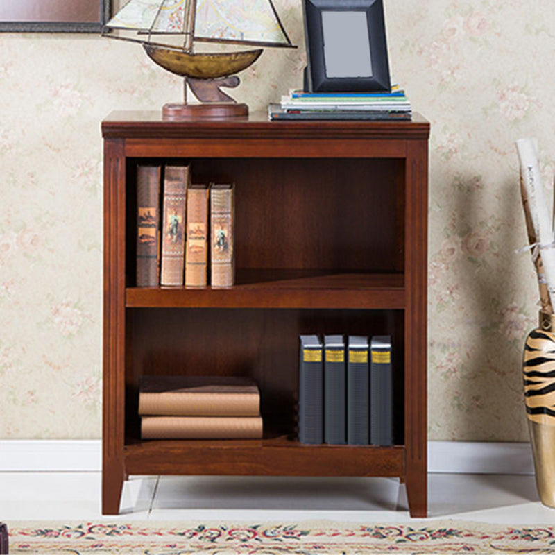 Contemporary Wood Bookshelf Standard Book Shelf for Home Office 13.6" Wide