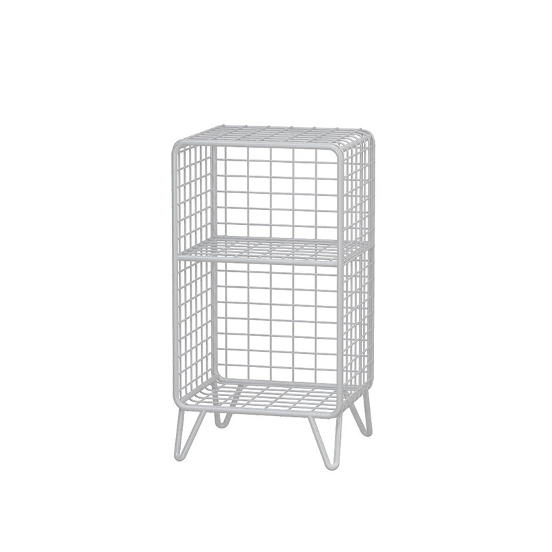 Glam Style Antique Finish Shelf Bookcase Metal Standard Bookshelf