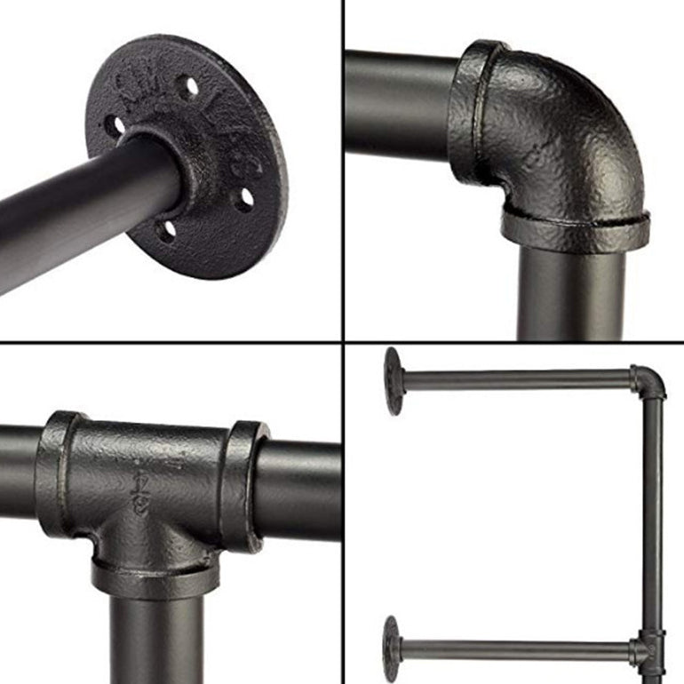 Metal and Wooden Shelf Bookcase Wall Mounted Shelves Included Bookshelf for Home