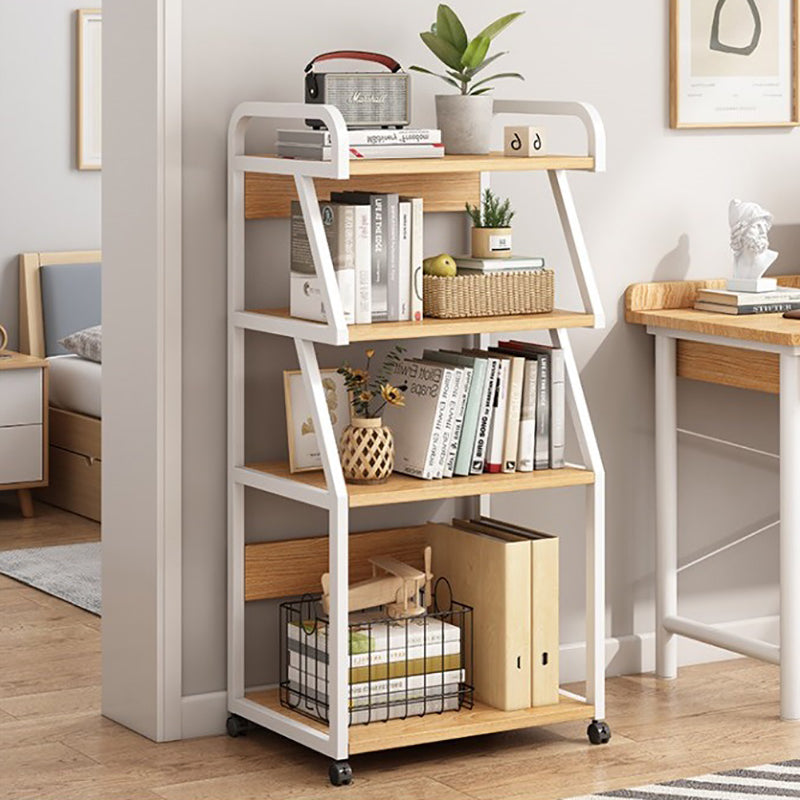 Contemporary Standard Shelf Bookcase Engineered Wood Open Bookcase