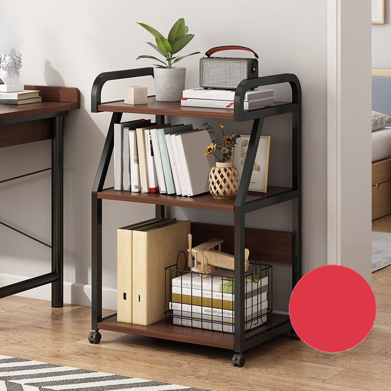 Contemporary Standard Shelf Bookcase Engineered Wood Open Bookcase