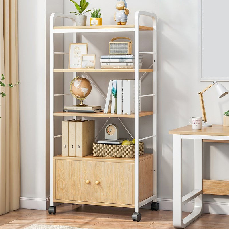 Contemporary Standard Shelf Bookcase Engineered Wood Open Bookcase