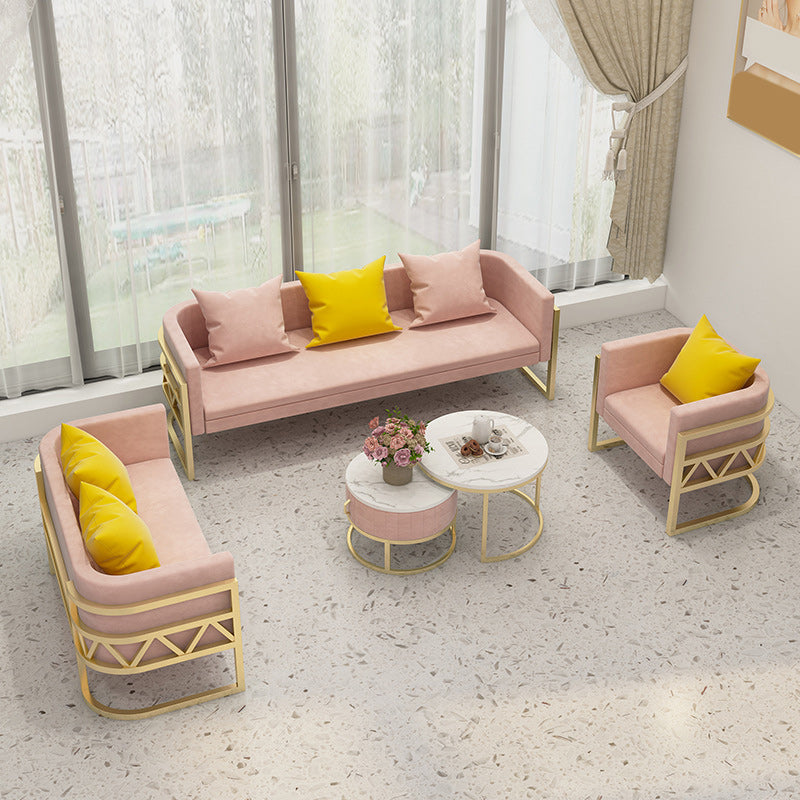 Solid Color Sofa Stain Resistant Tight Seat Modern Sofa for Bonus Room
