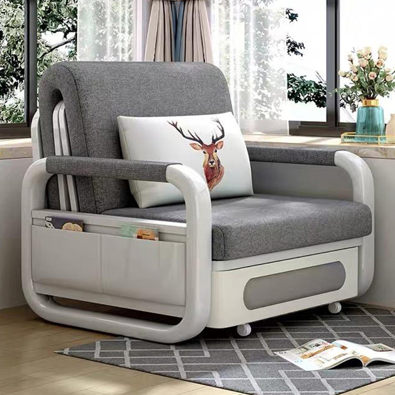 Cushion Back Sofa Futon Pillow Included Round Arms Futon Sleeper Sofa