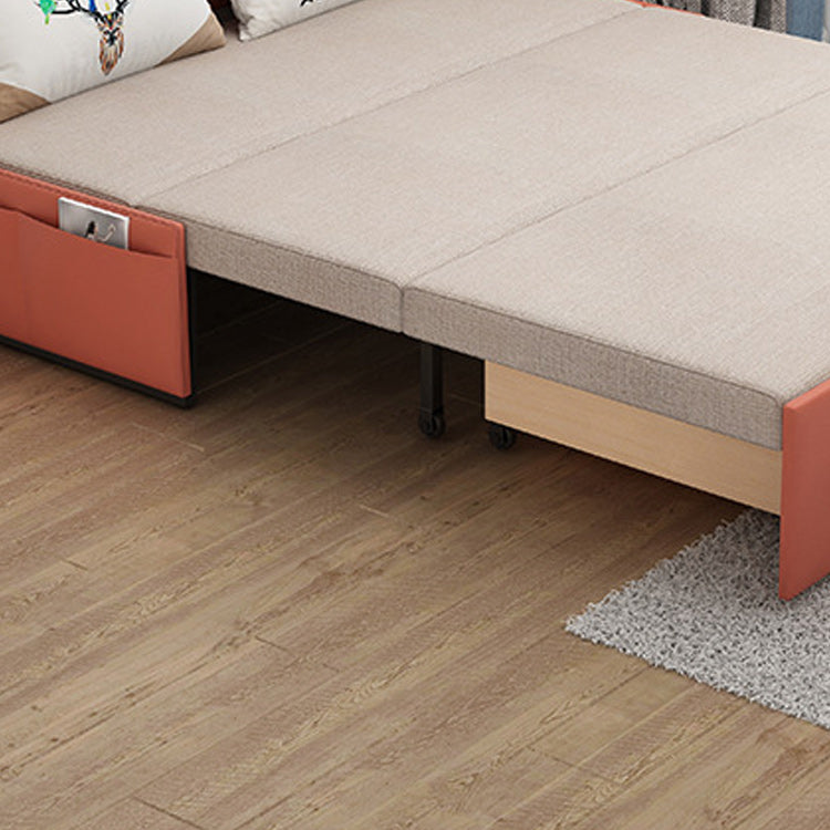 Pillow Included Sofa Futon Armless Cushion Back Convertible Sofa