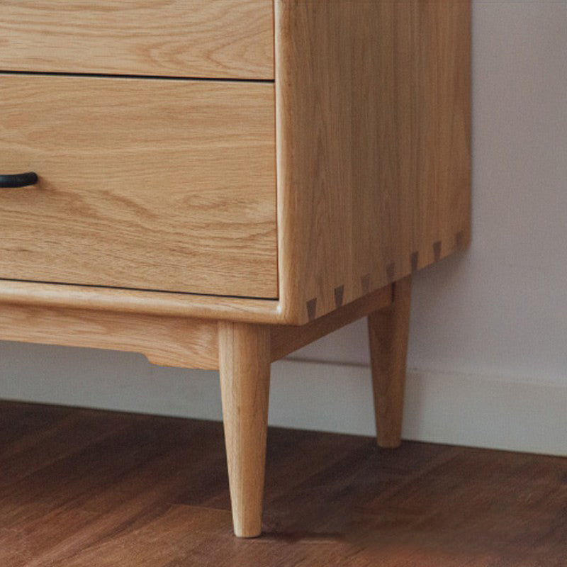 Modern Chest Rectangle Solid Wood 9 - Drawer Straight Legs Accent Chest