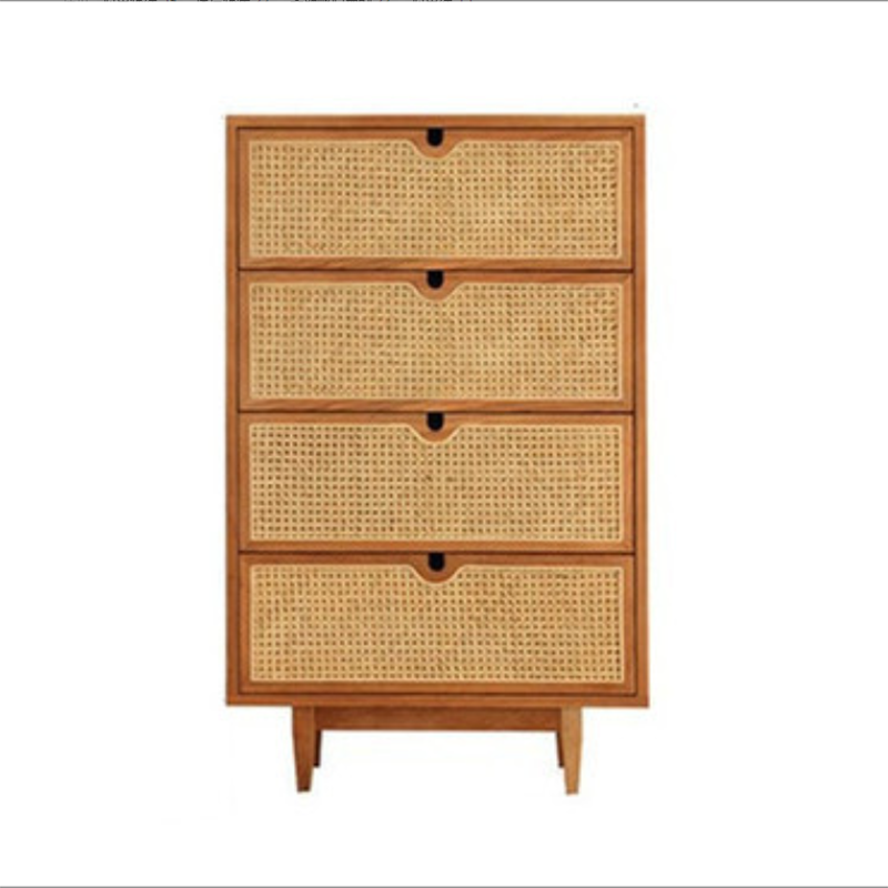 Contemporary Chest Rectangle Wicker&Rattan with Drawer Accent Chest