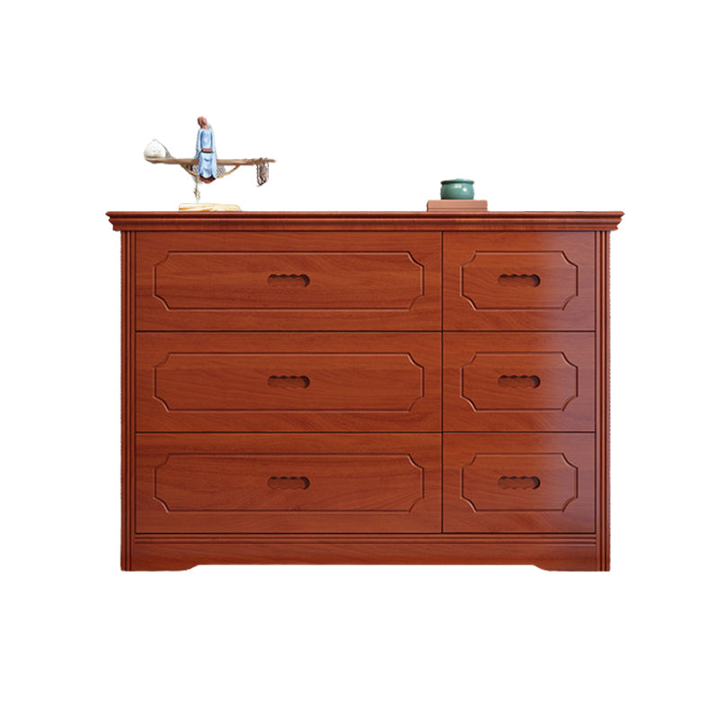 Mid-Century Chest Modern Solid Wood 6 - Drawer Standard Accent Chest