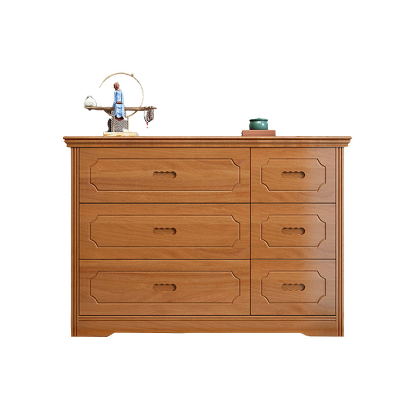 Mid-Century Chest Modern Solid Wood 6 - Drawer Standard Accent Chest