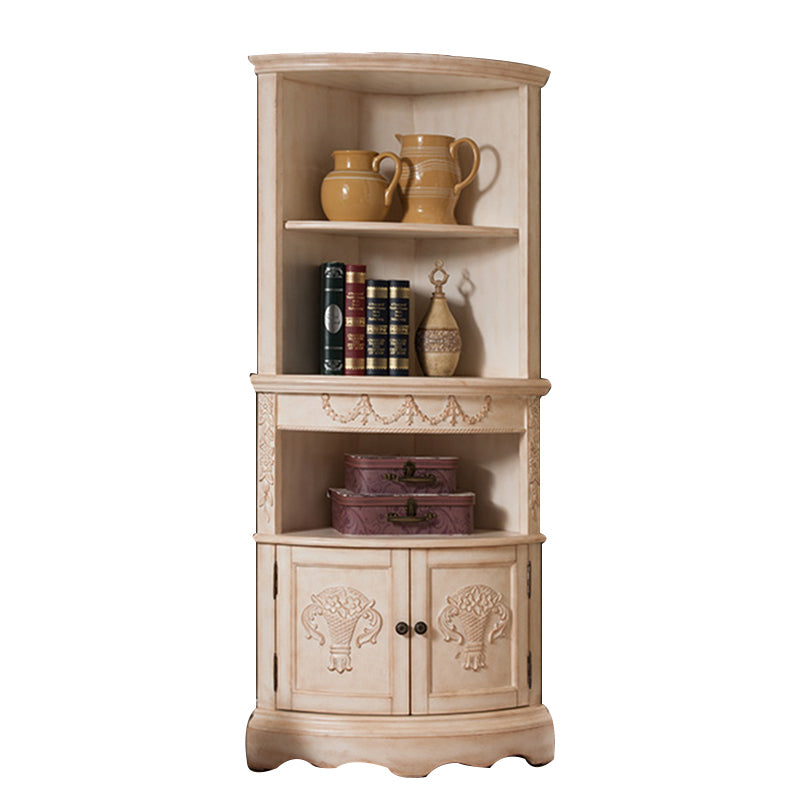Triangular Wood Accent Cabinet Industrial 2 - Door Accent Cabinet