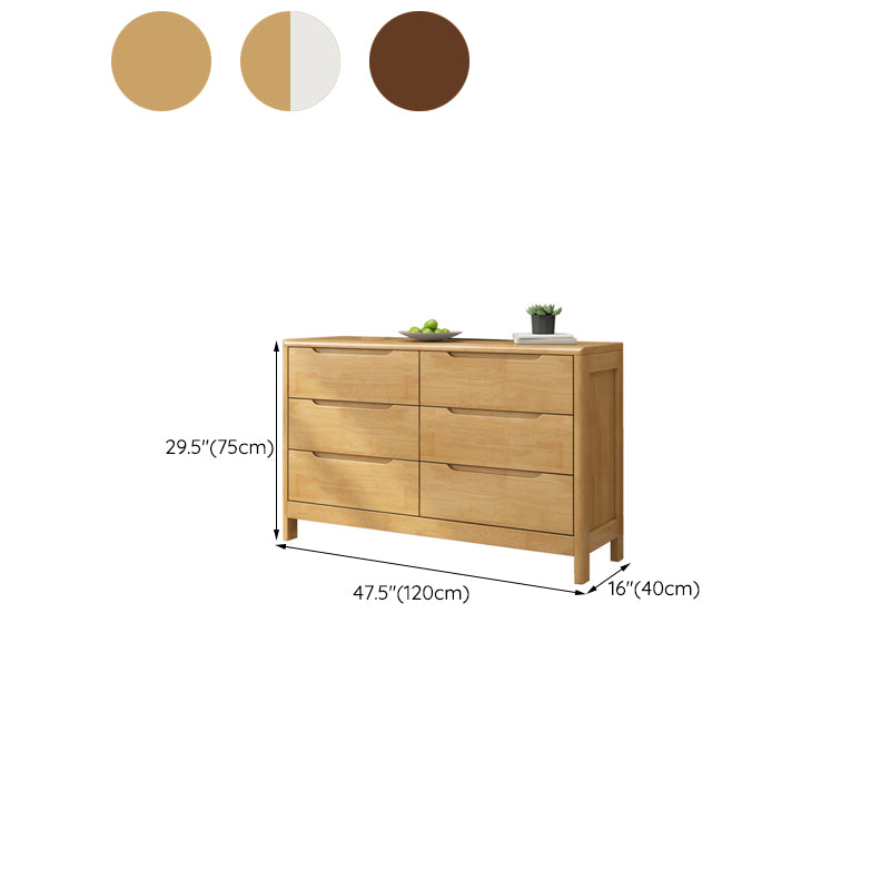 Mid-Century Modern Chest Squared Legs with Drawer Solid Wood Accent Chest