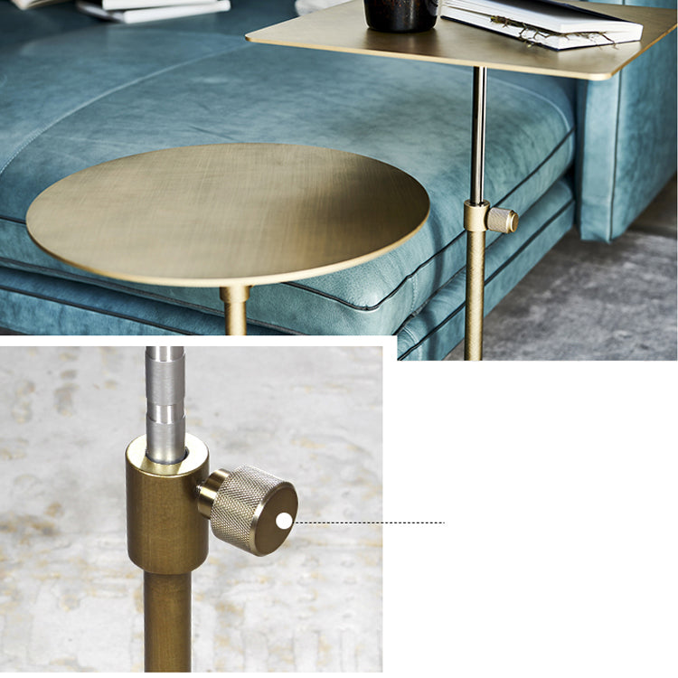 Stainless Steel Pedestal Cocktail Table Round/ Square Top Coffee Table