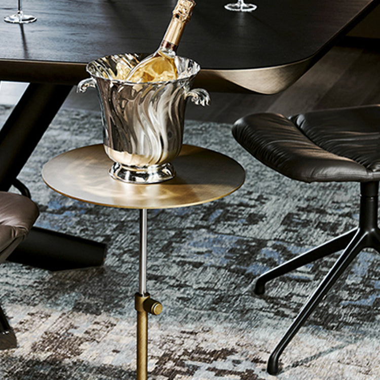 Stainless Steel Pedestal Cocktail Table Round/ Square Top Coffee Table