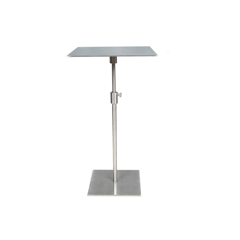 Stainless Steel Pedestal Cocktail Table Round/ Square Top Coffee Table
