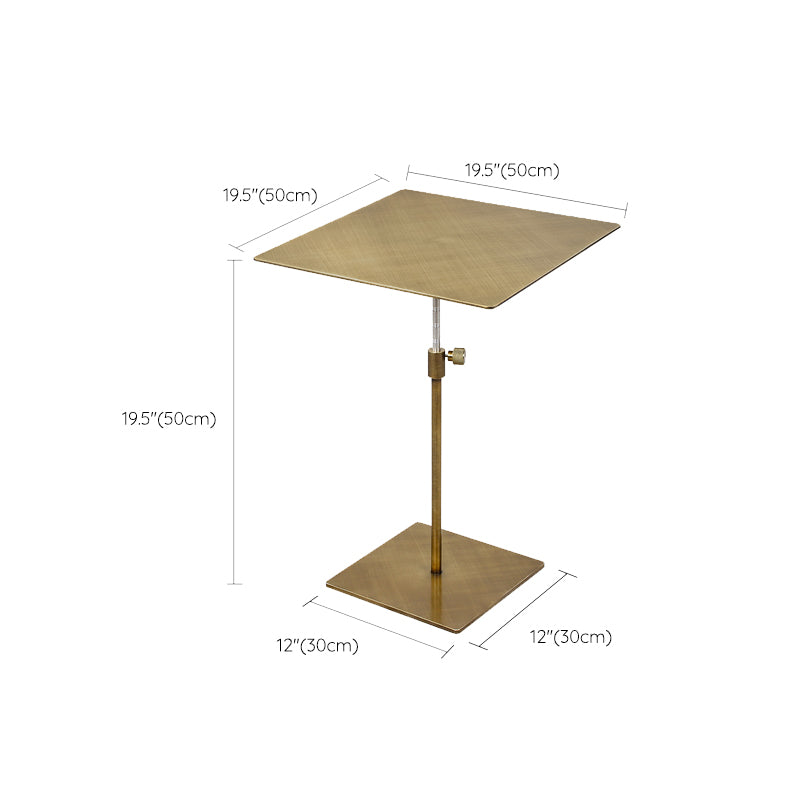 Stainless Steel Pedestal Cocktail Table Round/ Square Top Coffee Table