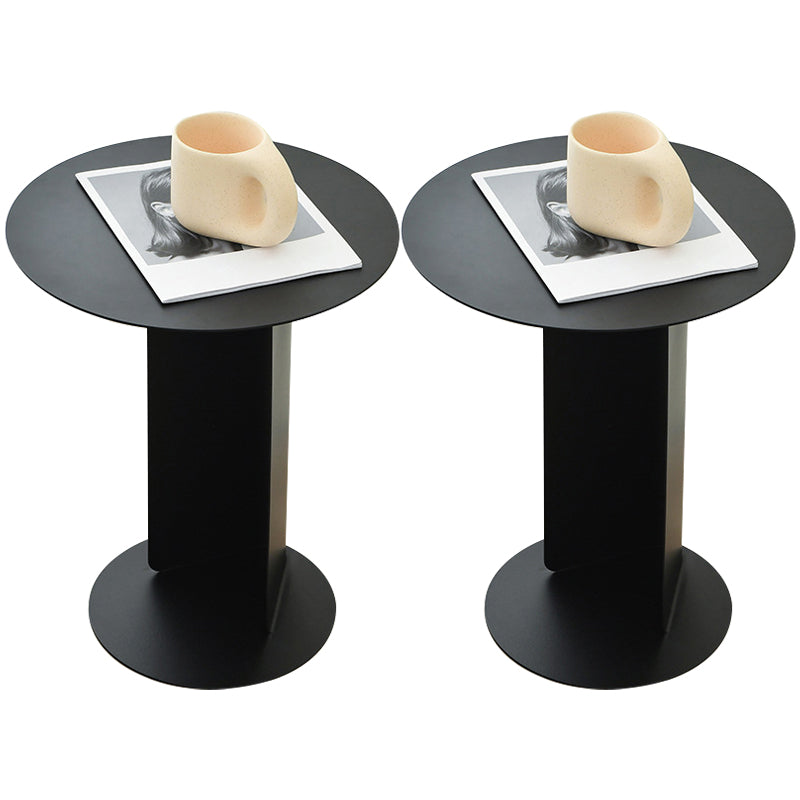Mid-century Modern Round Side Table 19.68-inch Pedestal End Table