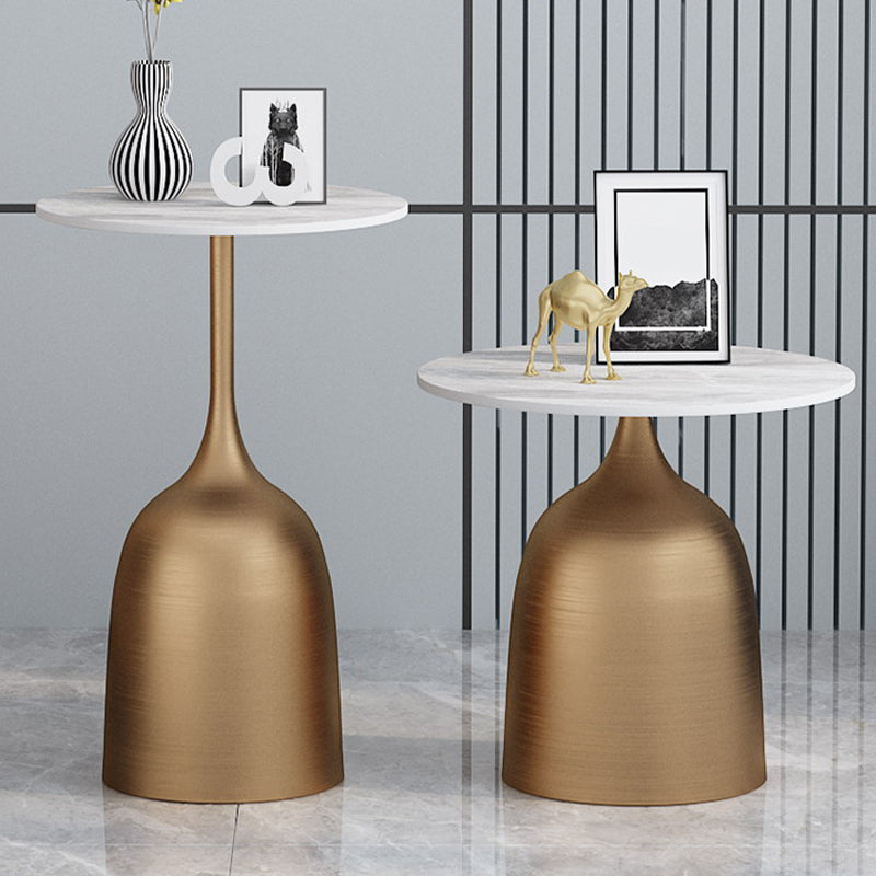 Mid-Century Round Side End Table Pedestal Base Type Sofa Table