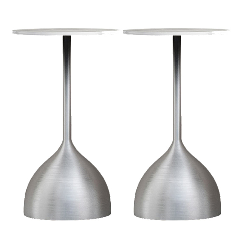 Mid-Century Round Side End Table Pedestal Base Type Sofa Table