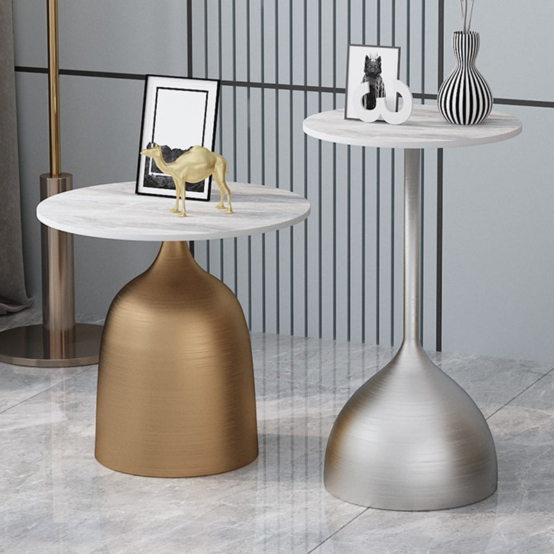 Mid-Century Round Side End Table Pedestal Base Type Sofa Table