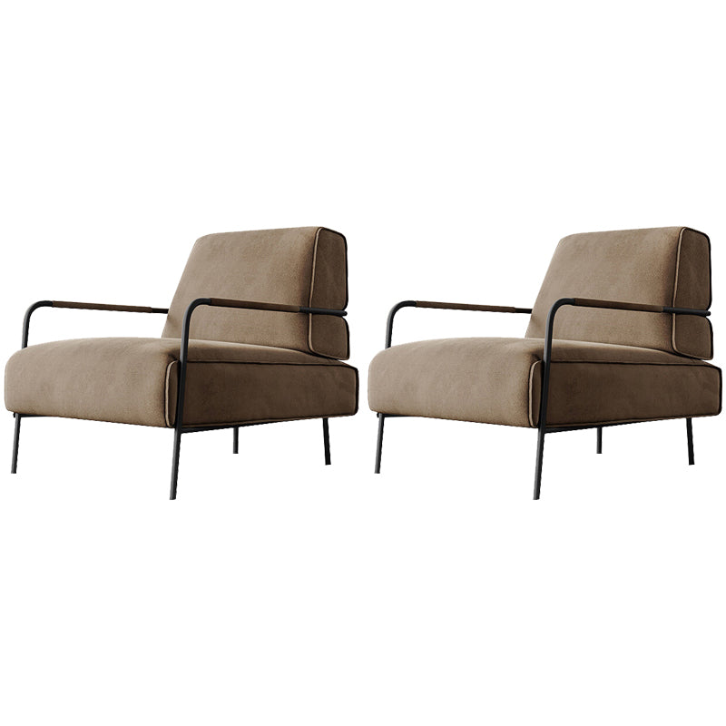 Cushion Back Vanity Armchair Basic Four Leg Chair with Cushion