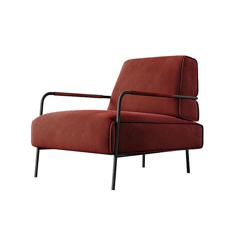 Cushion Back Vanity Armchair Basic Four Leg Chair with Cushion