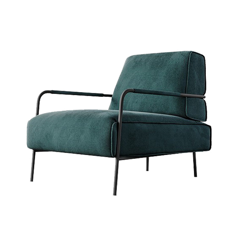 Cushion Back Vanity Armchair Basic Four Leg Chair with Cushion