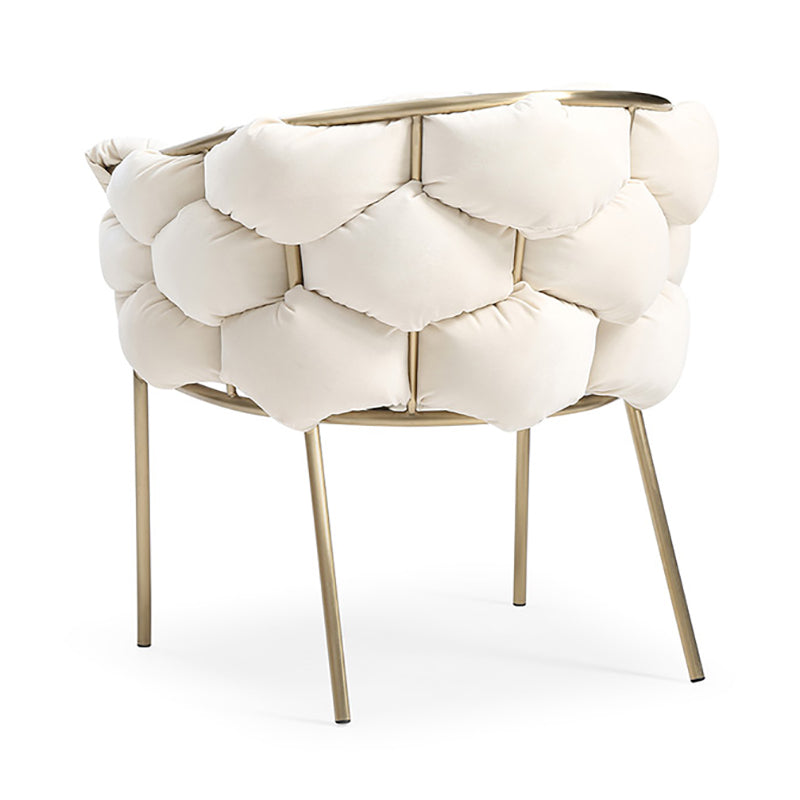Sloped Arms Lounge Chair Basic Four Legs Chair for Living Room
