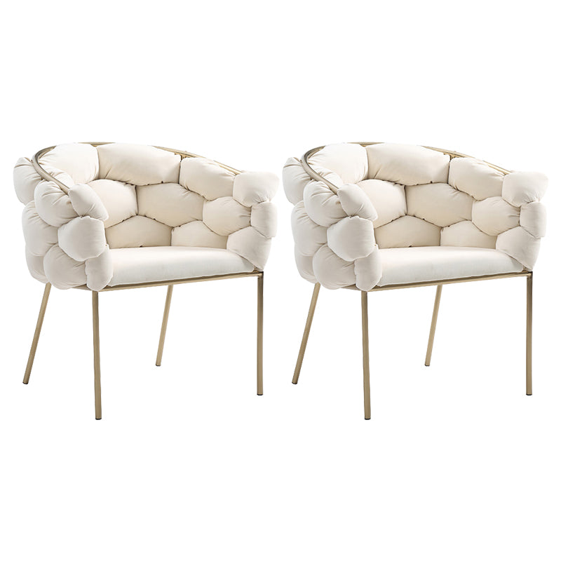 Sloped Arms Lounge Chair Basic Four Legs Chair for Living Room