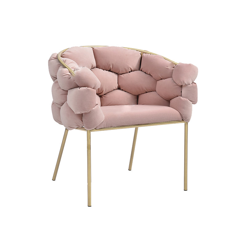 Sloped Arms Lounge Chair Basic Four Legs Chair for Living Room