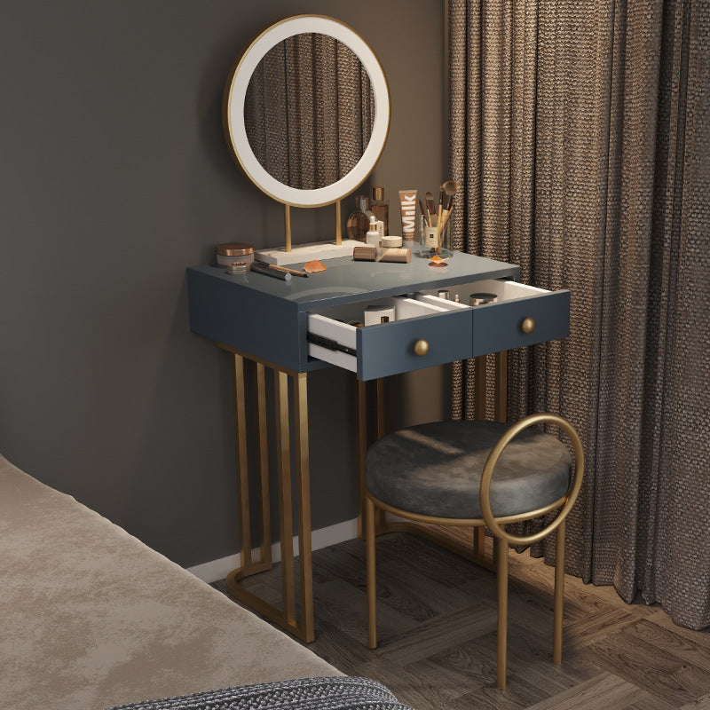 Wood Make-up Vanity 15.74" Wide Vanity Tables with 2 Storage Drawers