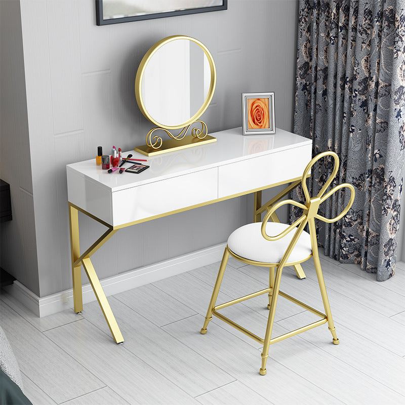 Glam Make-up Vanity 15.74" Wide Vanity Tables with 2 Storage Drawers