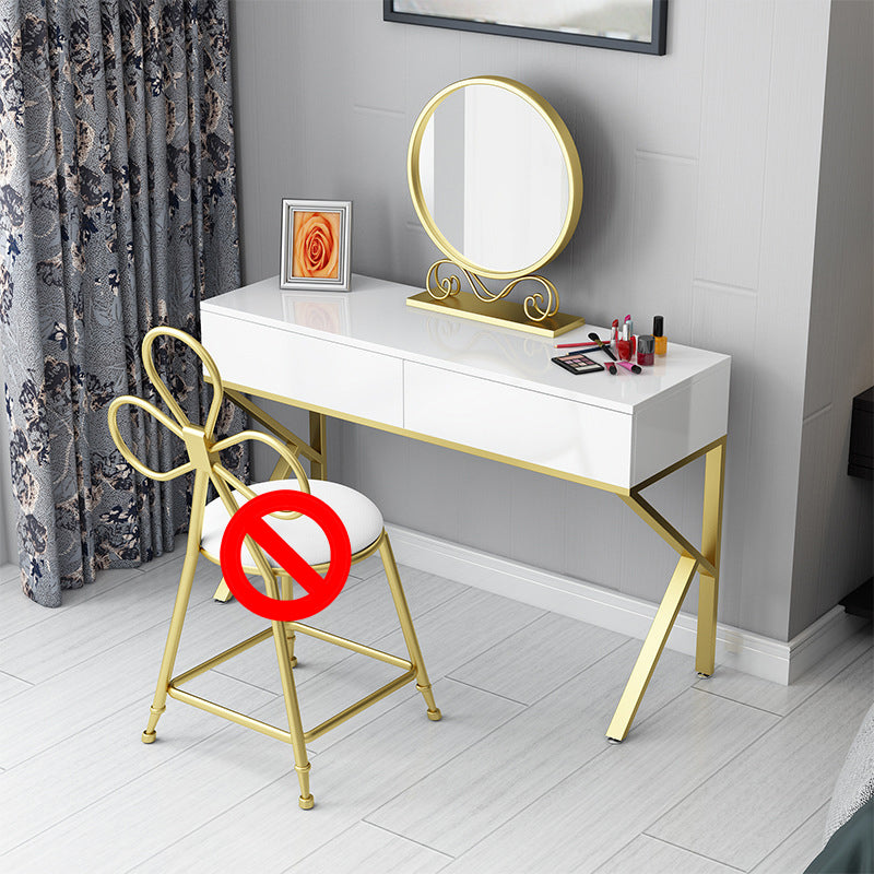 Glam Make-up Vanity 15.74" Wide Vanity Tables with 2 Storage Drawers