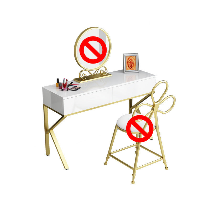 Glam Make-up Vanity 15.74" Wide Vanity Tables with 2 Storage Drawers