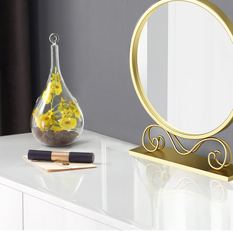 Glam Make-up Vanity 15.74" Wide Vanity Tables with 2 Storage Drawers