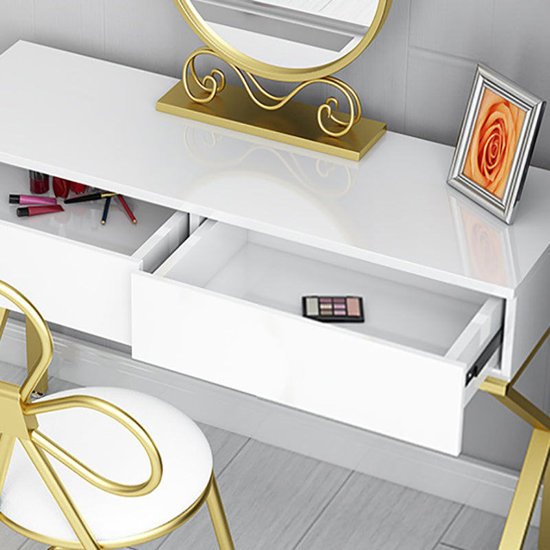 Glam Make-up Vanity 15.74" Wide Vanity Tables with 2 Storage Drawers