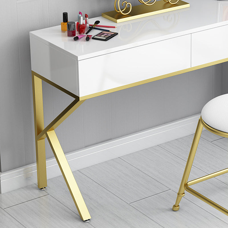 Glam Make-up Vanity 15.74" Wide Vanity Tables with 2 Storage Drawers