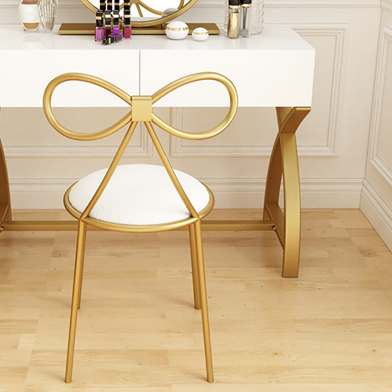 Glam Vanity Set with Drawer Bright White Wood Make-up Vanity, 15.74" Wide