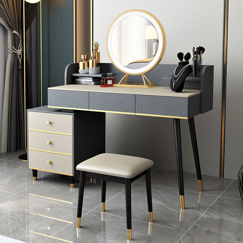 15.74" Wide Make-up Vanity with Drawer Modern Style Wooden Makeup Table